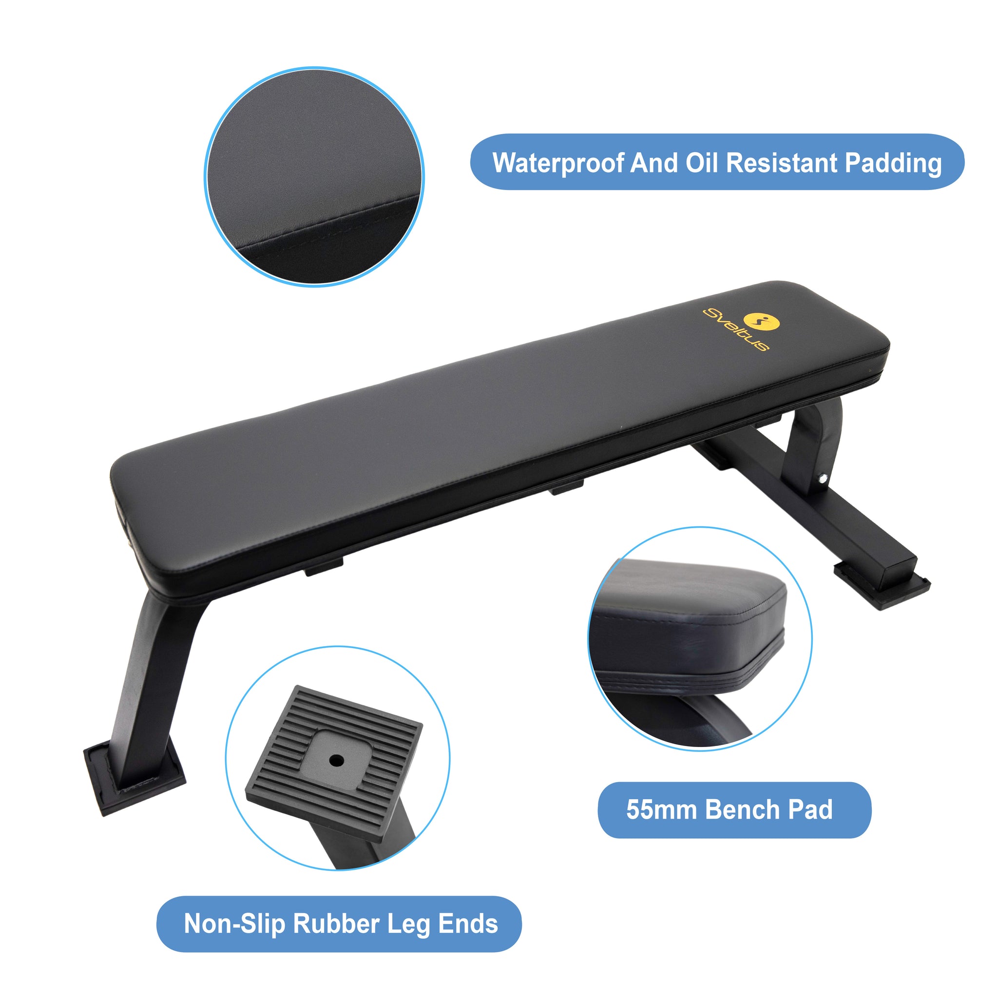 Professional Fitness Flat Weight Bench - Oli Joy Sports 
