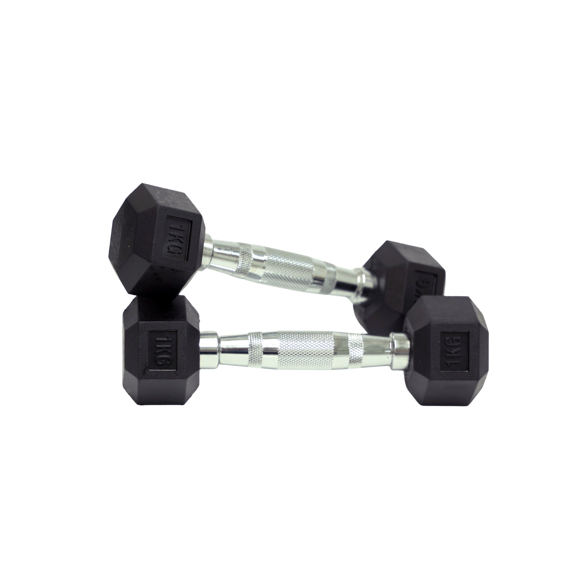 Rubber Hex Dumbbell (1kg-10kg/ 1kg increments) - Oli Joy Sports 