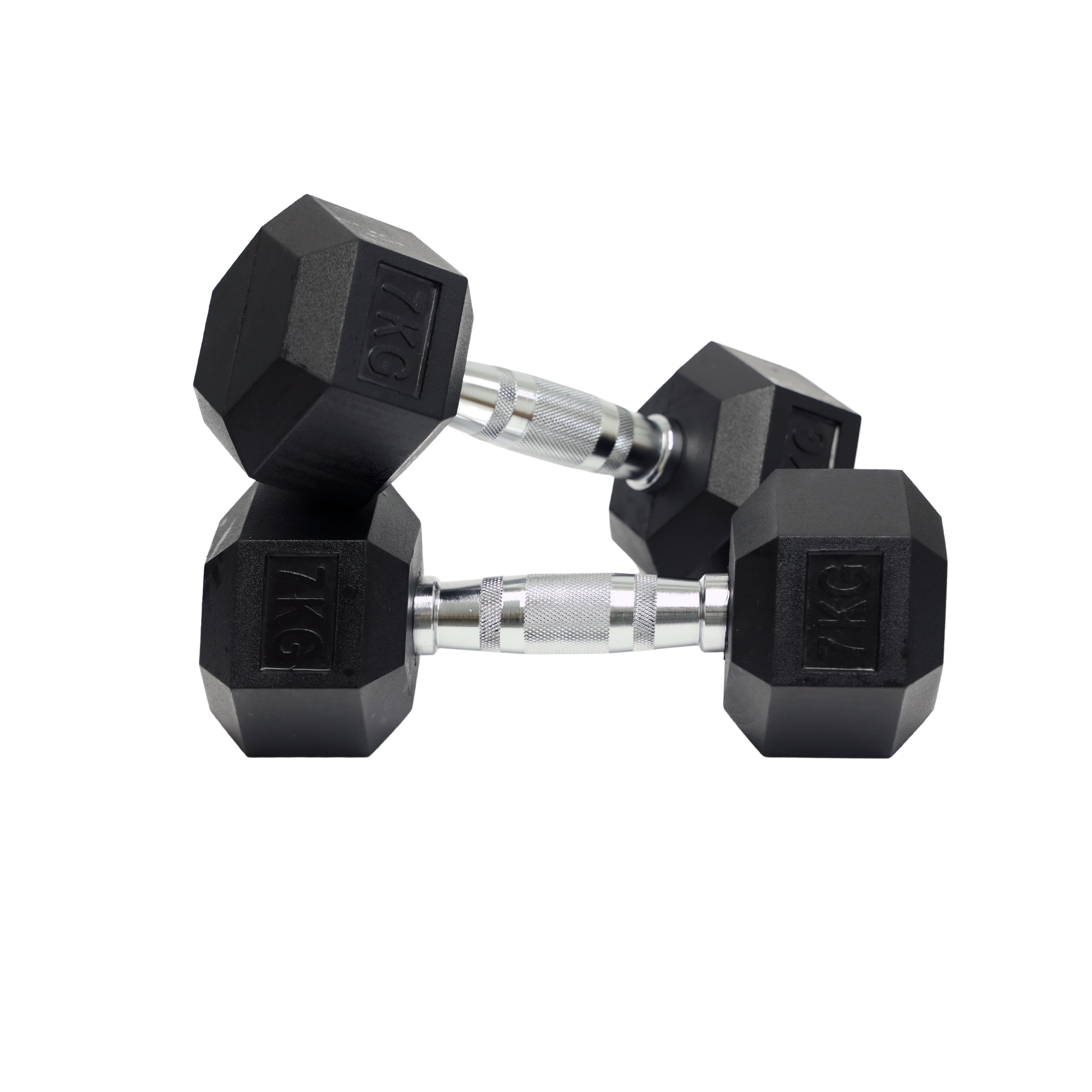 Rubber Hex Dumbbell (1kg-10kg/ 1kg increments) - Oli Joy Sports 