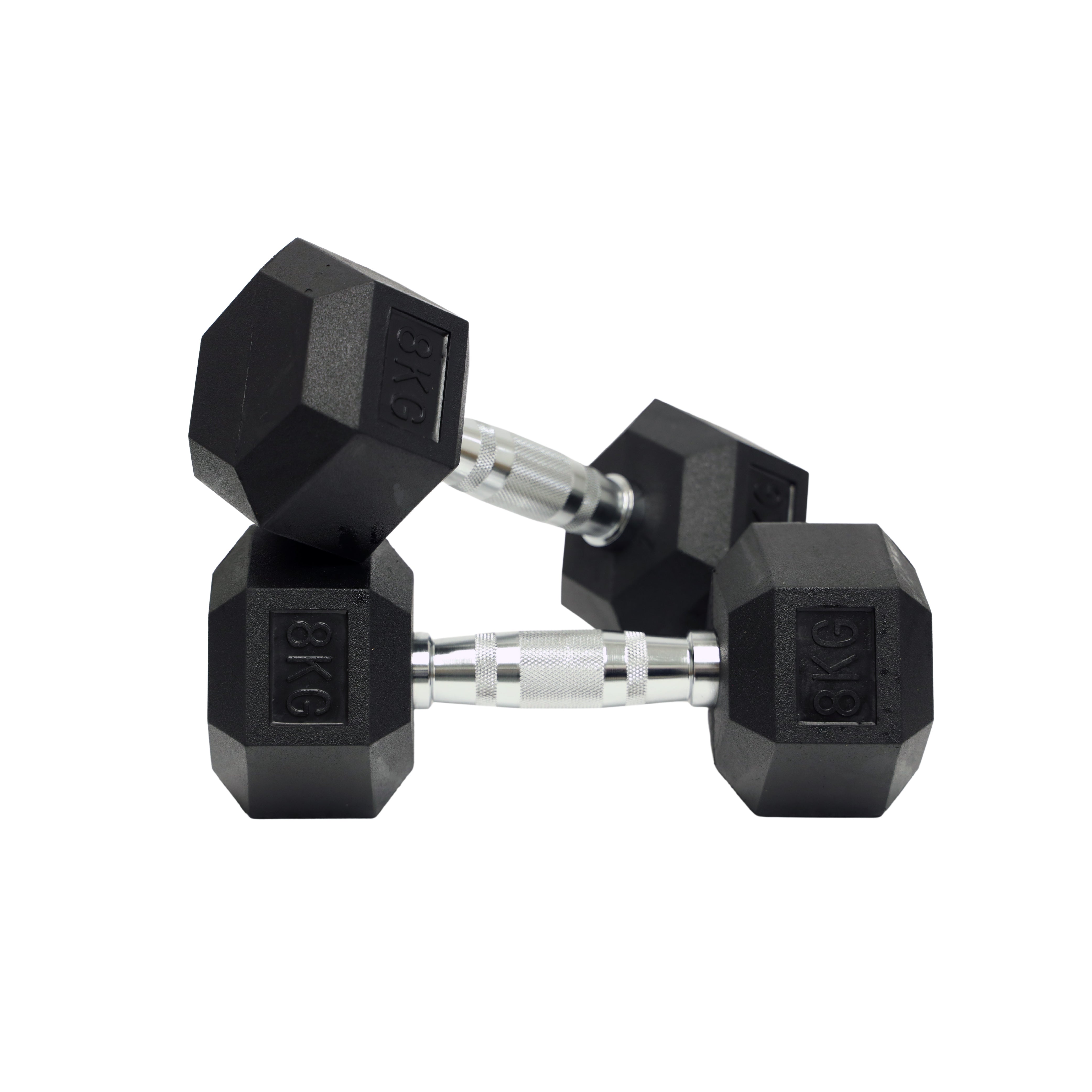 Rubber Hex Dumbbell (1kg-10kg/ 1kg increments) - Oli Joy Sports 