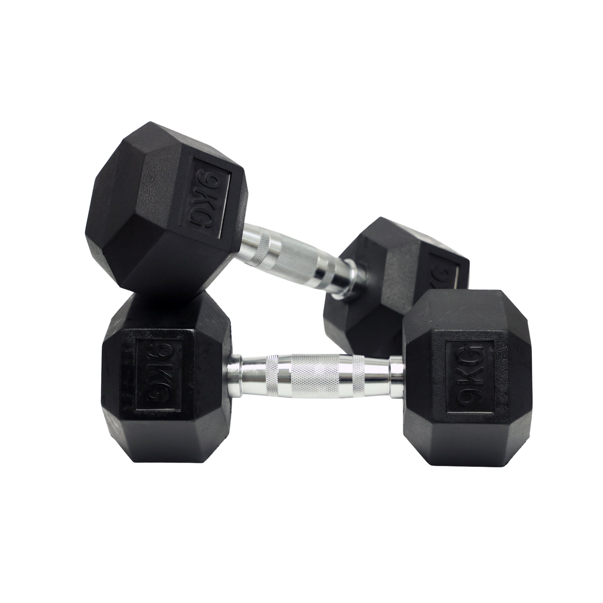 Rubber Hex Dumbbell (1kg-10kg/ 1kg increments) - Oli Joy Sports 