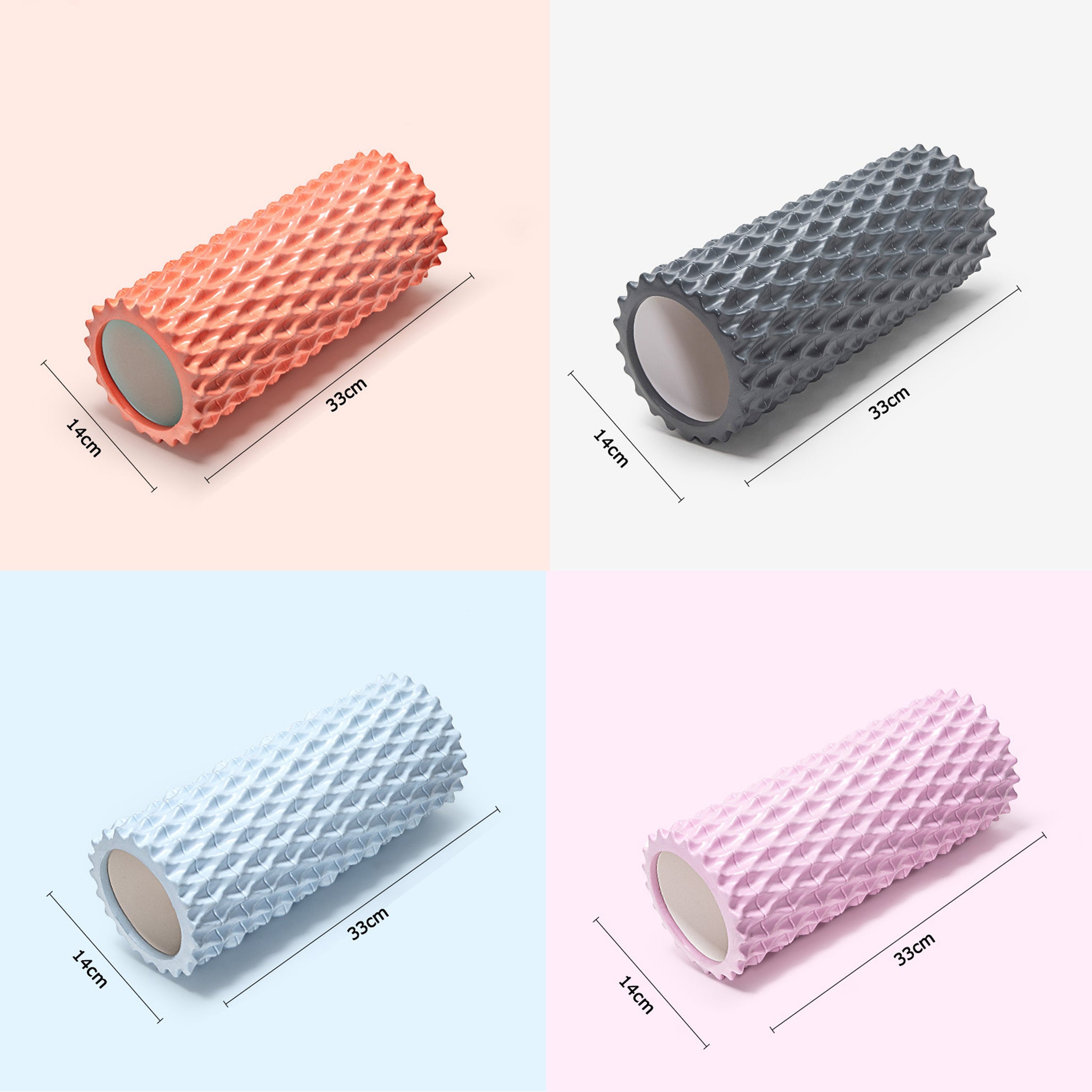 Fitness Foam Muscle Roller 33cm/45cm - Oli Joy Sports 