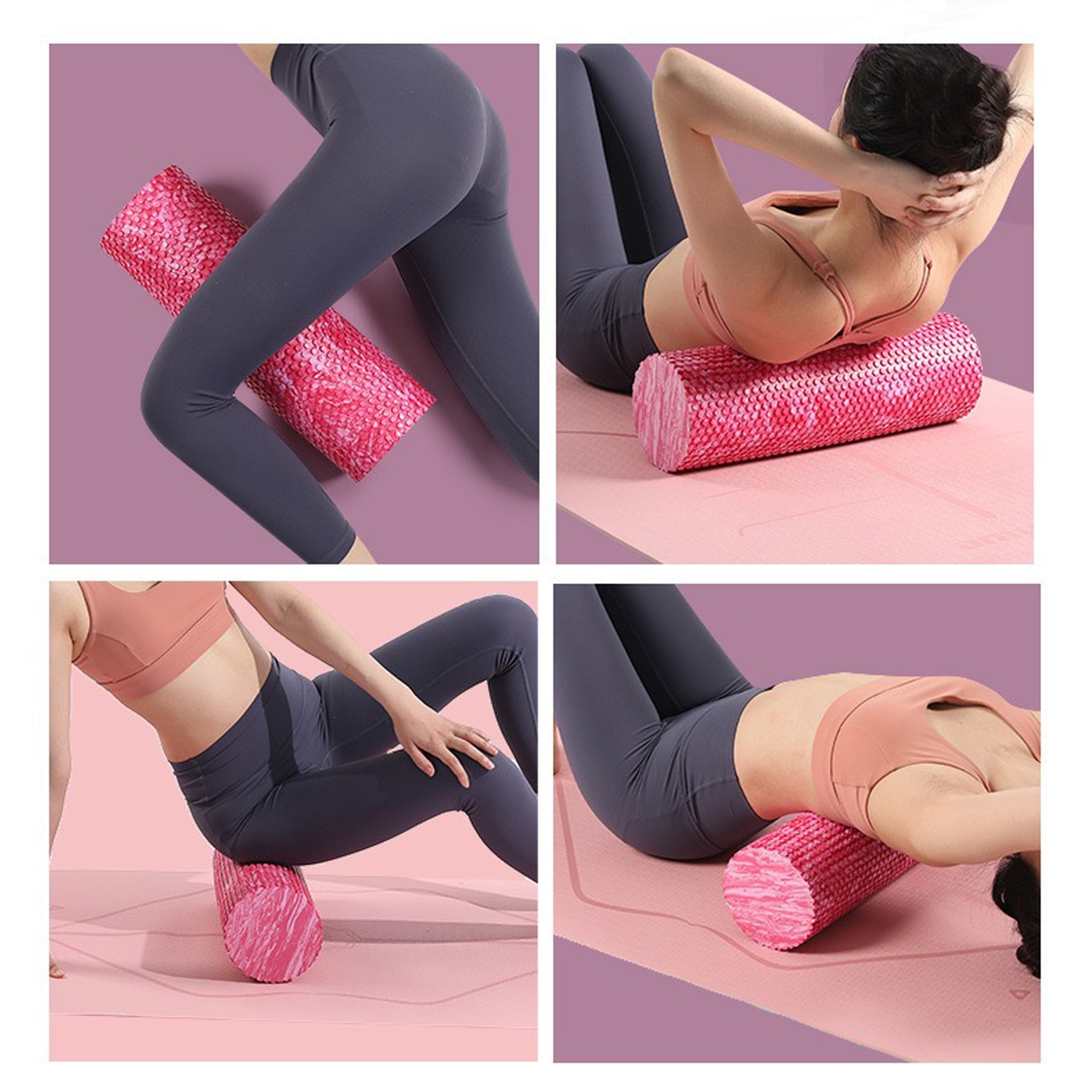 Yoga Foam Muscle Massage Roller 45cm - Oli Joy Sports 