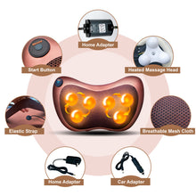 Load image into Gallery viewer, Car And Home 8 Heads Neck Massage Pillow
