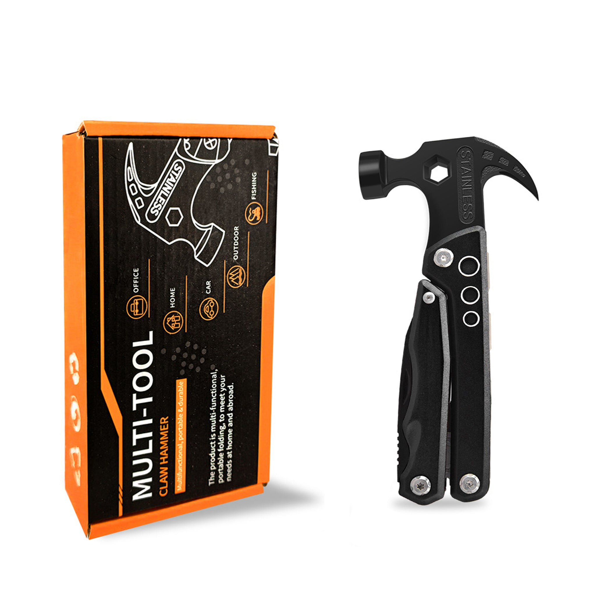 12 in 1 Multifunctional Pocket Tool Mini Hammer Multi Camping Tool - Oli Joy Sports 