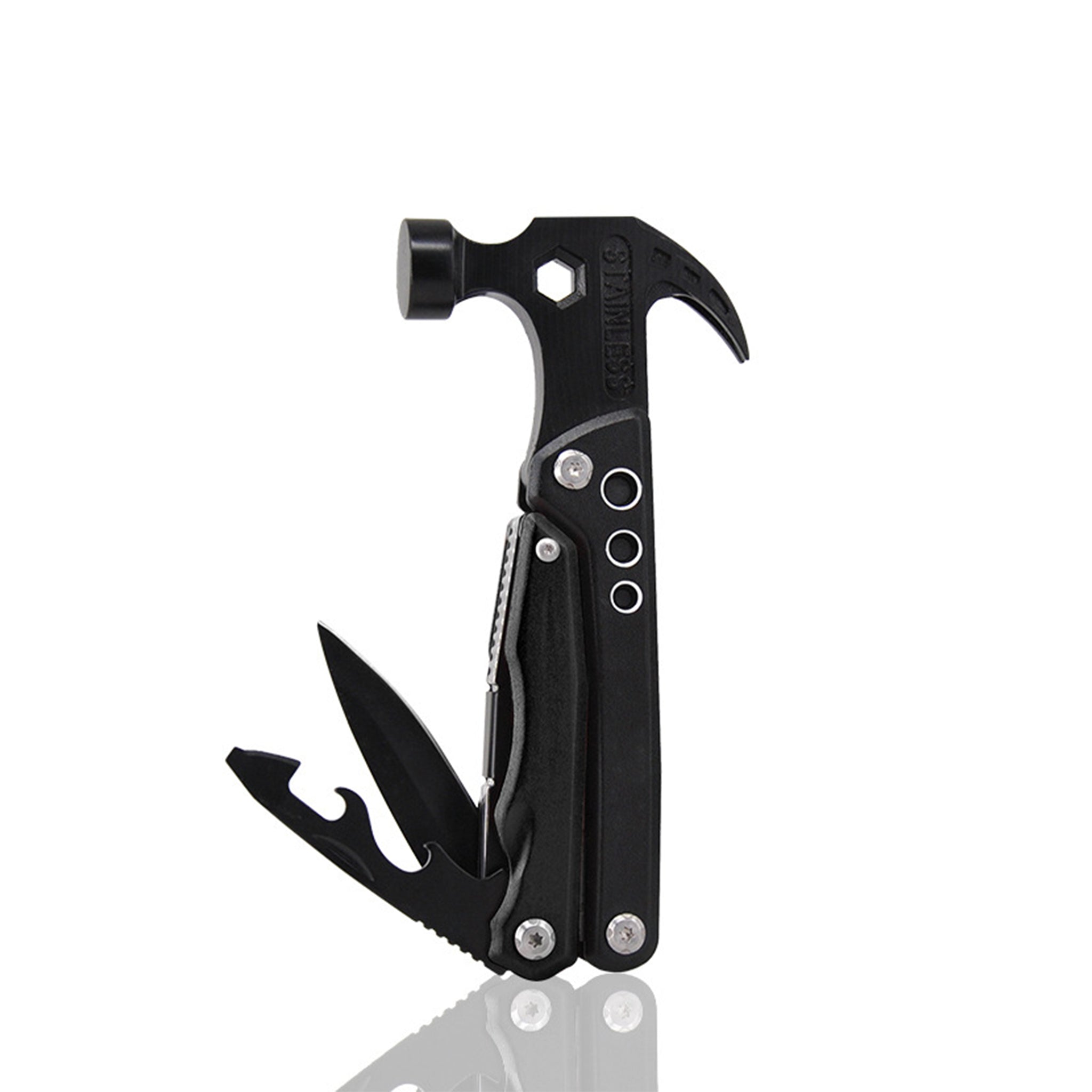 12 in 1 Multifunctional Pocket Tool Mini Hammer Multi Camping Tool - Oli Joy Sports 