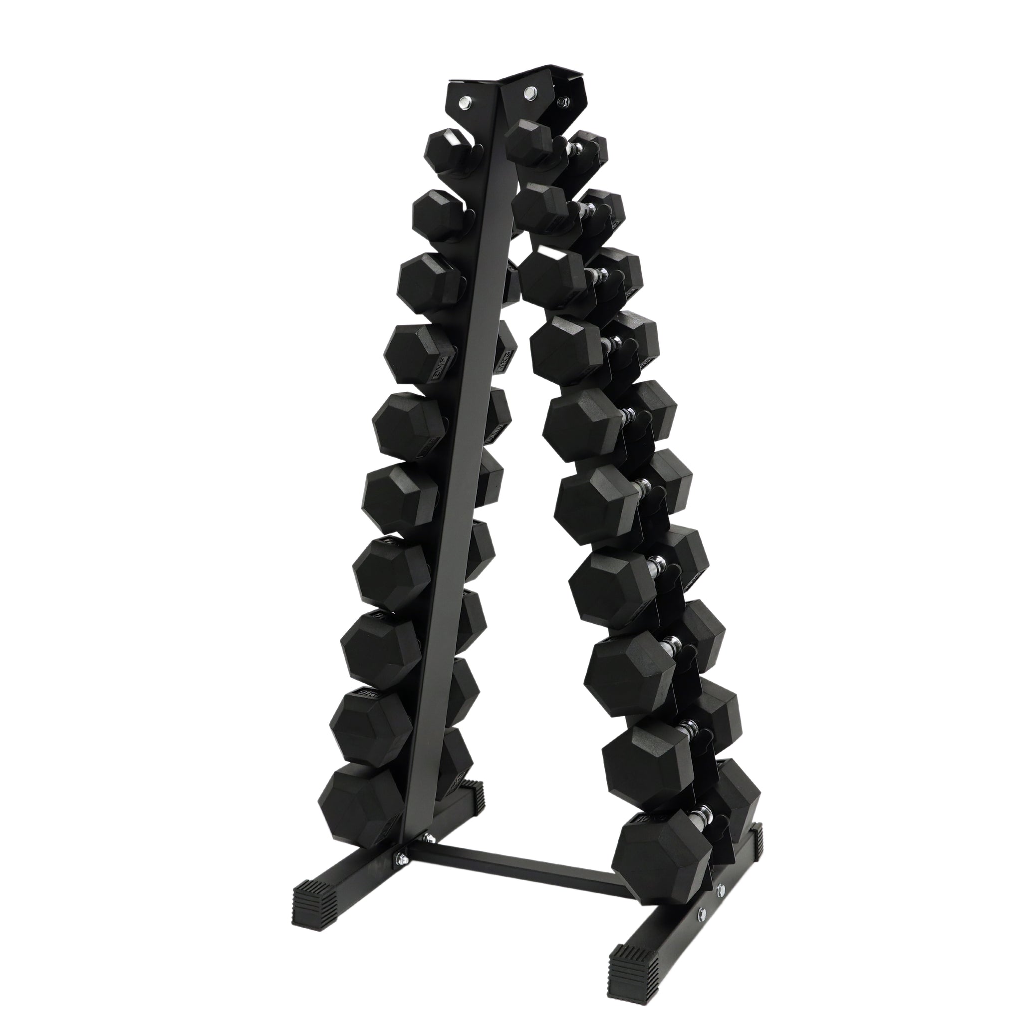 1kg to 10kg Hex Dumbbell & Storage Rack Bundle (10 pairs - 110kg) - Oli Joy Sports 