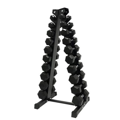 1kg to 10kg Hex Dumbbell & Storage Rack Bundle (10 pairs - 110kg) - Oli Joy Sports 