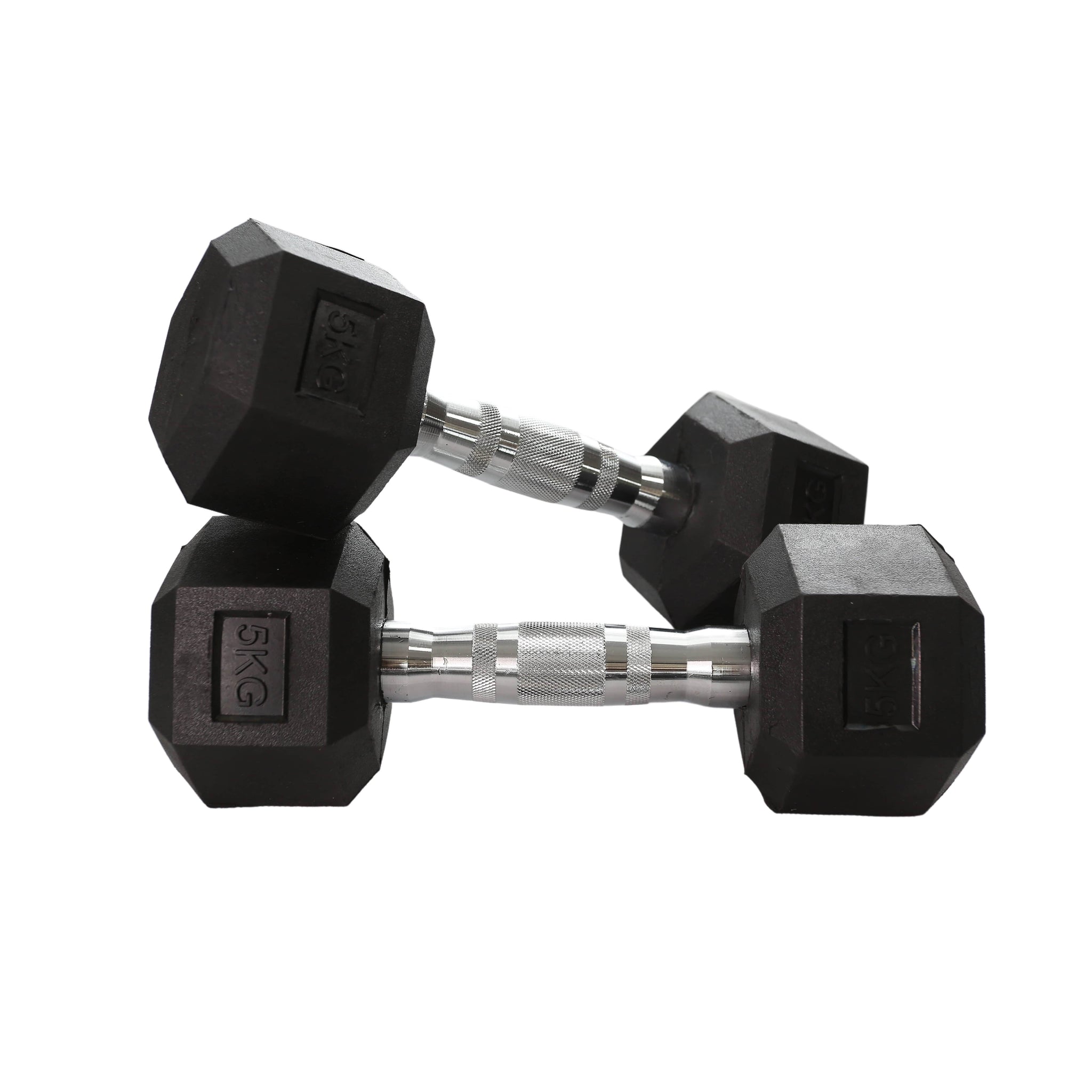 Rubber Hex Dumbbell (2.5kg-50kg/ 2.5kg increments) - Oli Joy Sports 