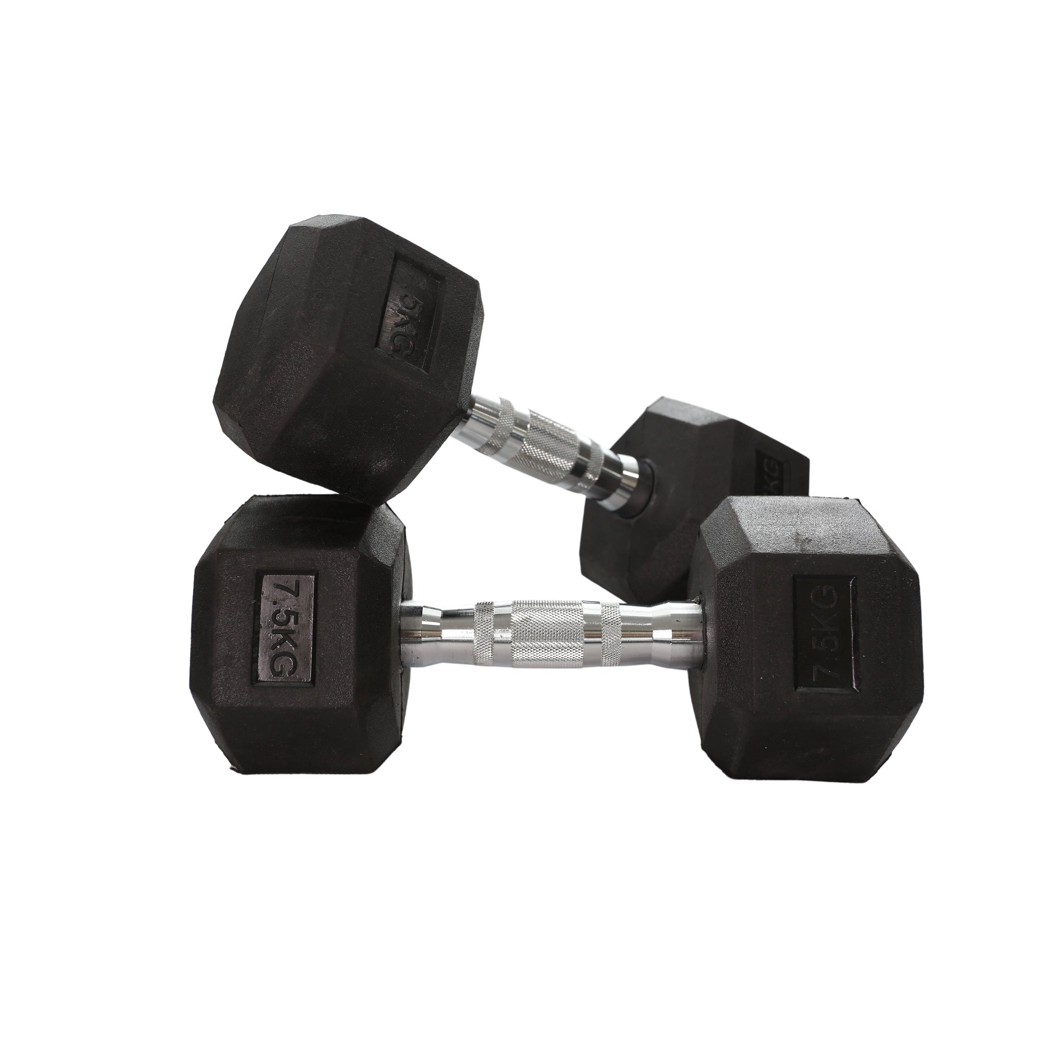 Rubber Hex Dumbbell (2.5kg-50kg/ 2.5kg increments) - Oli Joy Sports 