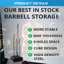 Load image into Gallery viewer, 9 Bars Holder Olympic Vertical Barbell Storage Rack
