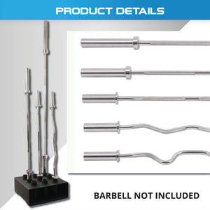 9 Bars Holder Olympic Vertical Barbell Storage Rack