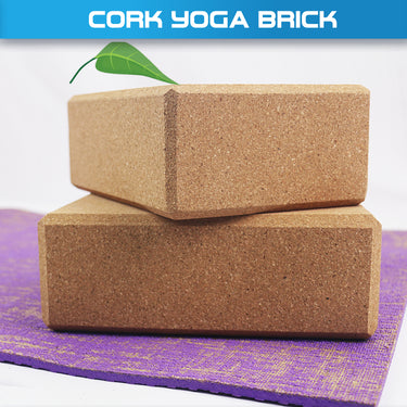 Lift and Lengthen Cork Yoga Brick - Oli Joy Sports 