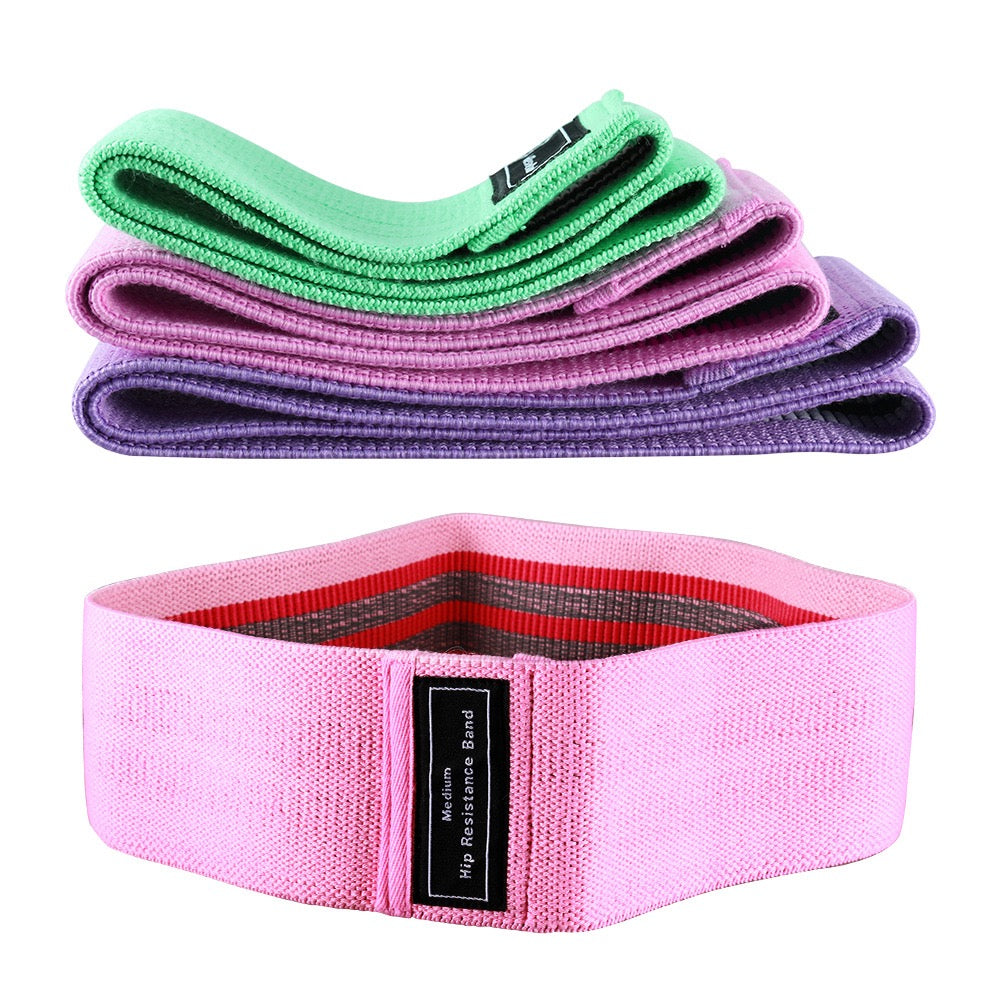 Set of 3 Fabric Hip Resistance Bands - Oli Joy Sports 