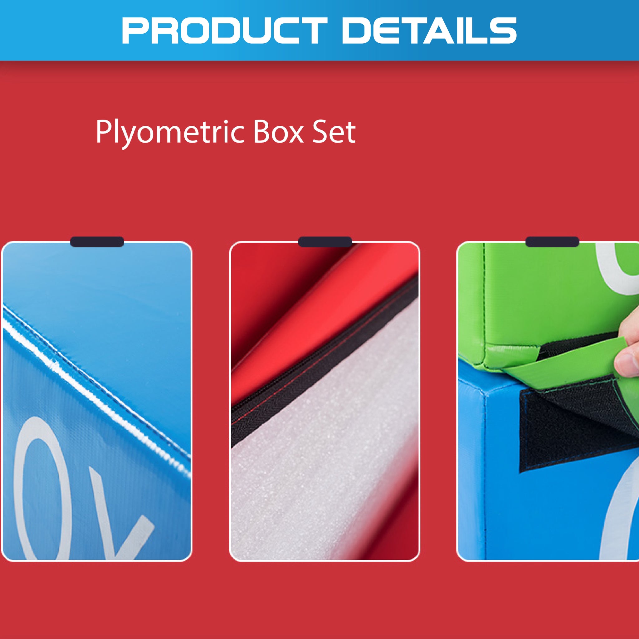 Plyometric Box Soft Foam 4 Sizes Option - Oli Joy Sports 