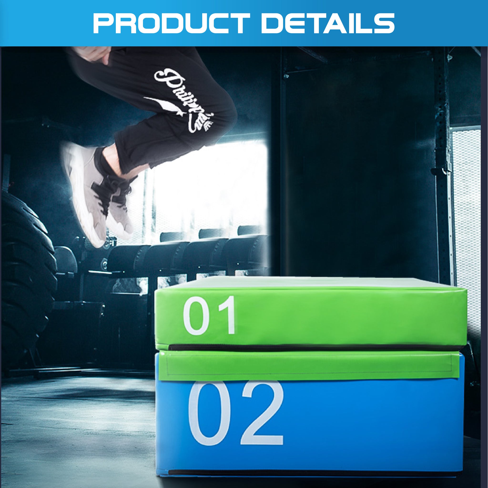 Plyometric Box Soft Foam 4 Sizes Option - Oli Joy Sports 