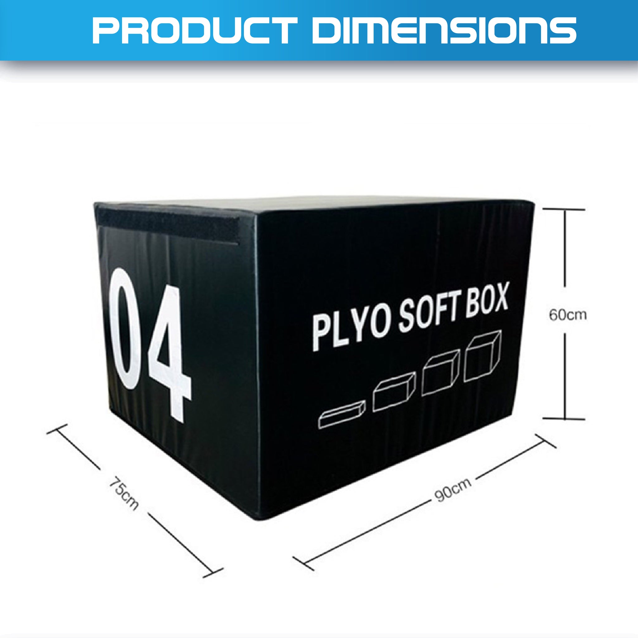 Plyometric Box Soft Foam 4 Sizes Option - Oli Joy Sports 
