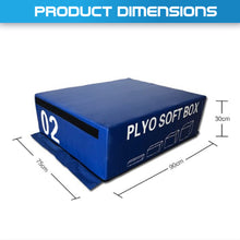 Load image into Gallery viewer, Plyometric Box Set 4 step Soft Foam
