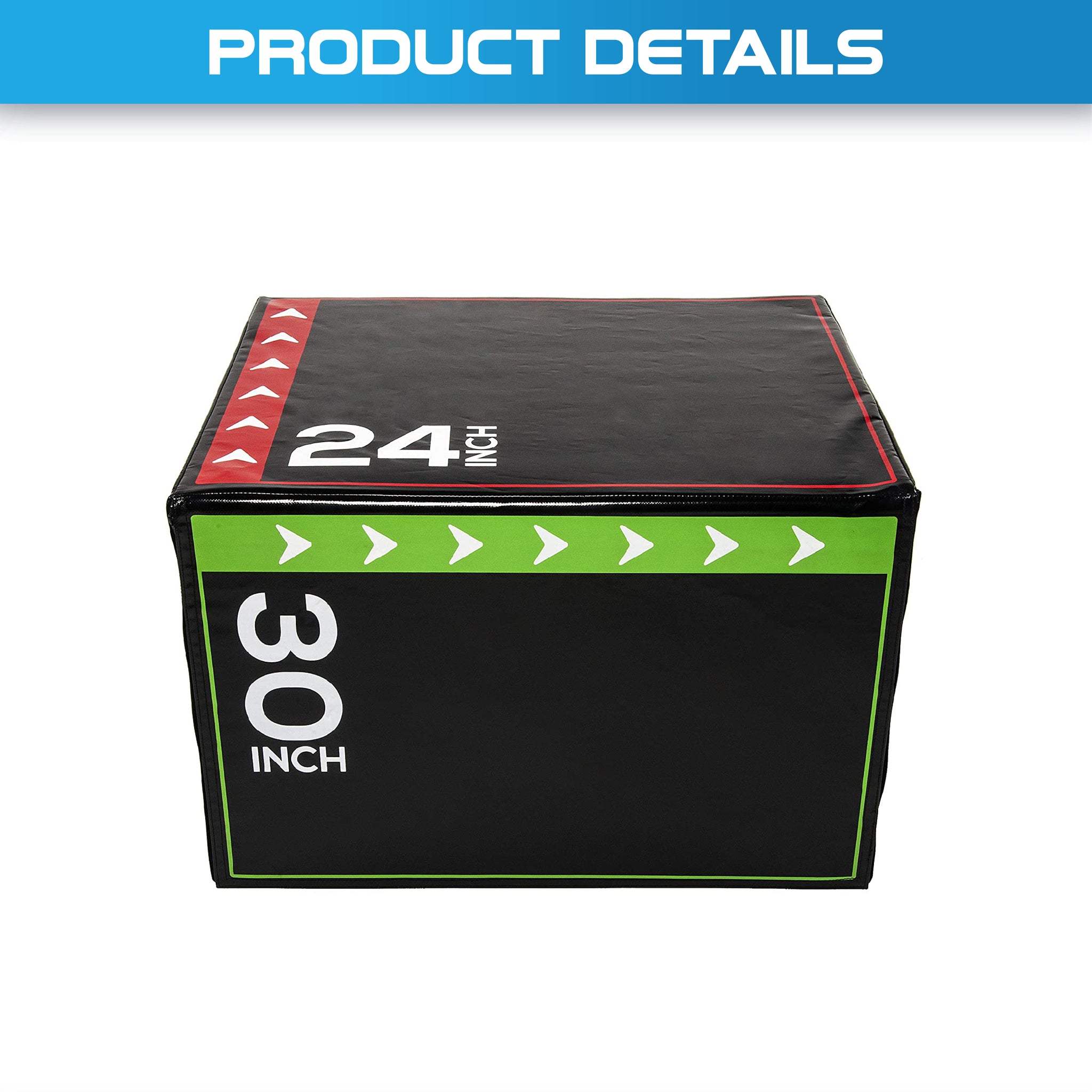 3 in 1 Heave Duty Jump Box Plyo 76x 51x 61cm - Oli Joy Sports 