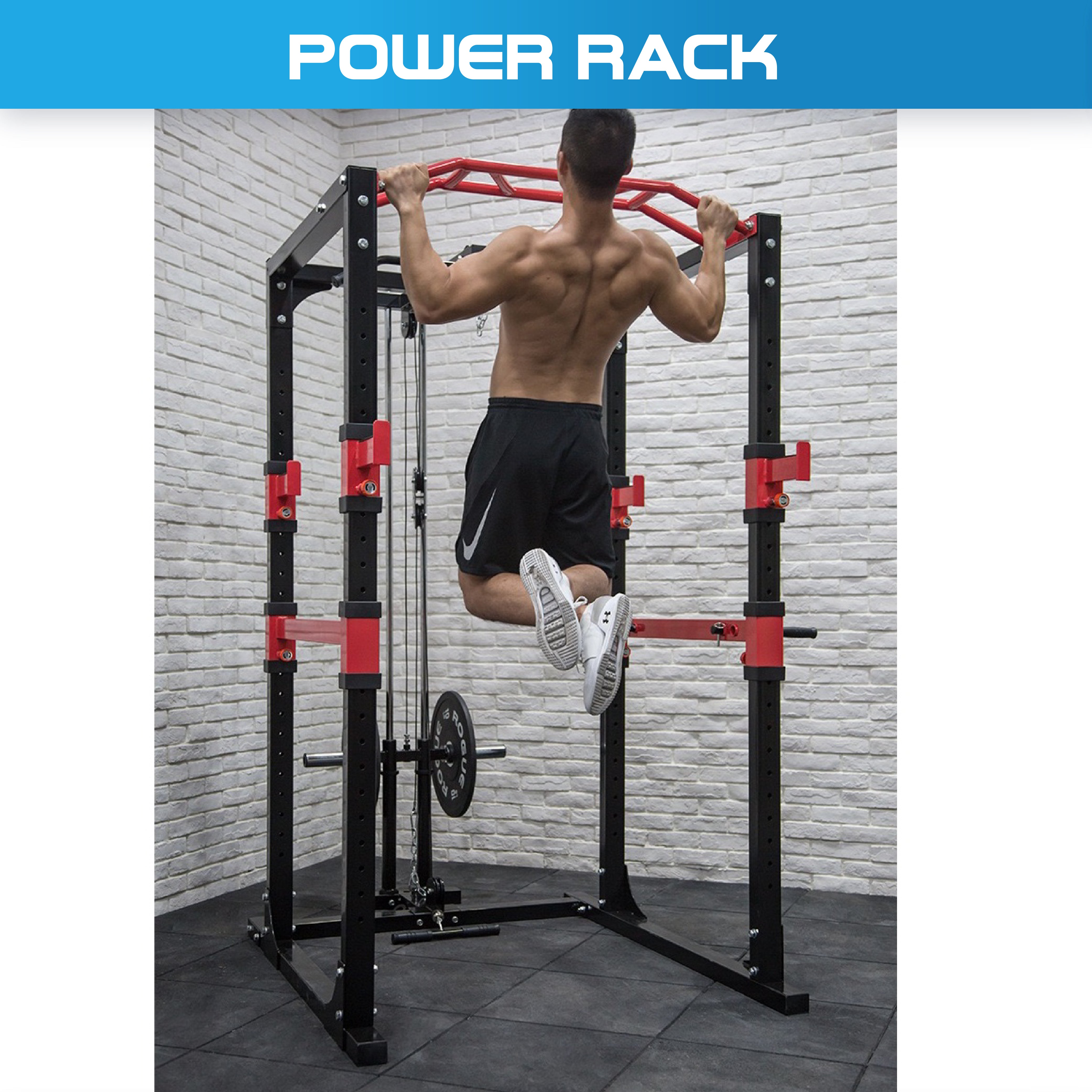 Commercial Grade Power Rack Cage - Oli Joy Sports 