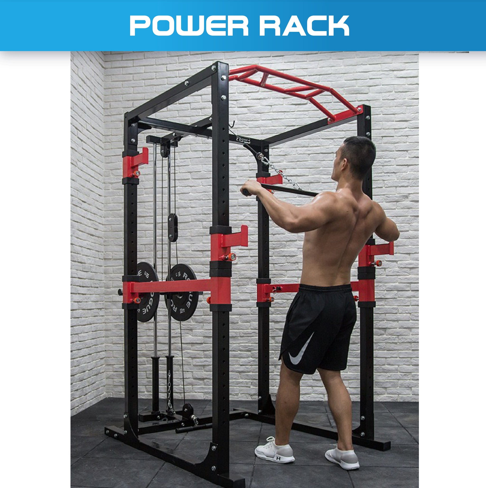 Commercial Grade Power Rack Cage - Oli Joy Sports 