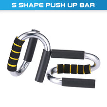 Load image into Gallery viewer, Steel Push Up Bar Stand Grip Workout Home Fitness Foam Coated Handle Exercise
