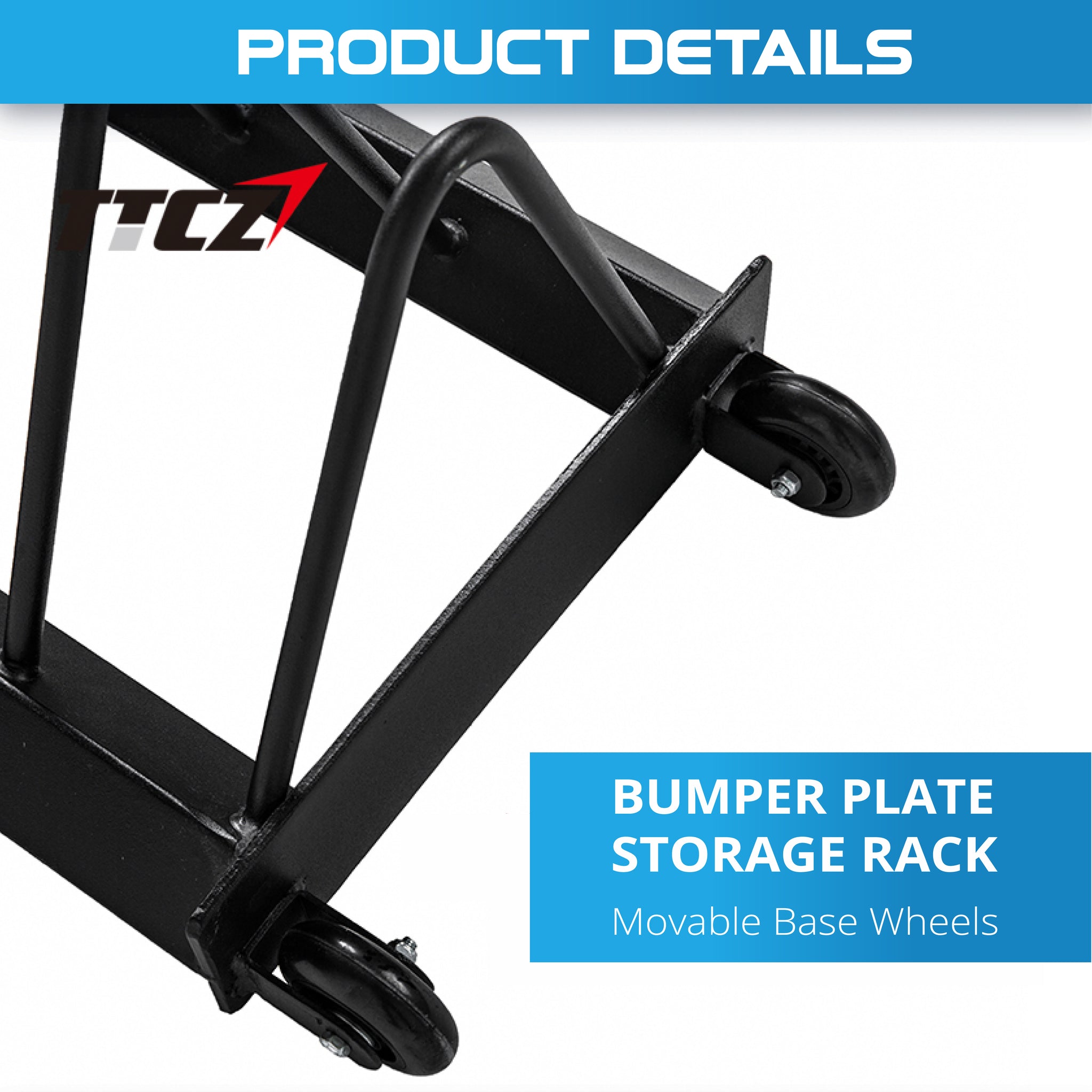 Bumper Plates Storage Trolley Toaster Rack - Oli Joy Sports 