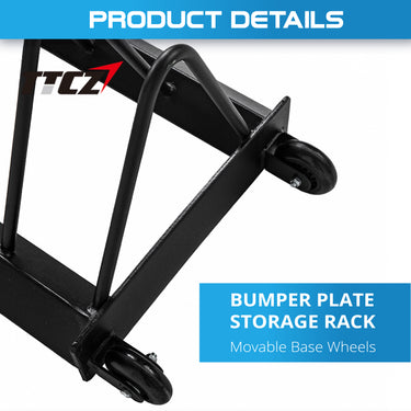 Bumper Plates Storage Trolley Toaster Rack - Oli Joy Sports 