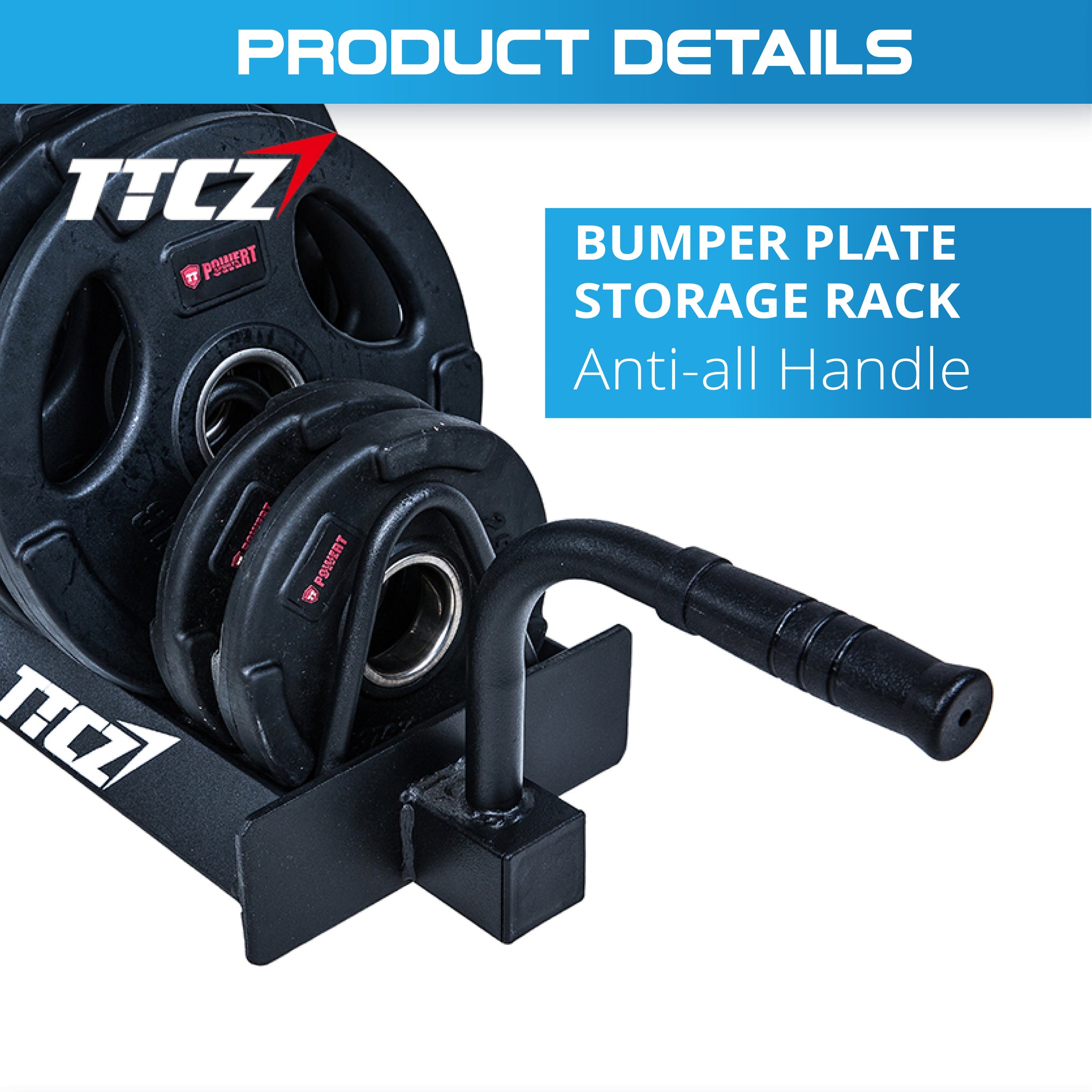 Bumper Plates Storage Trolley Rack - Shop Now