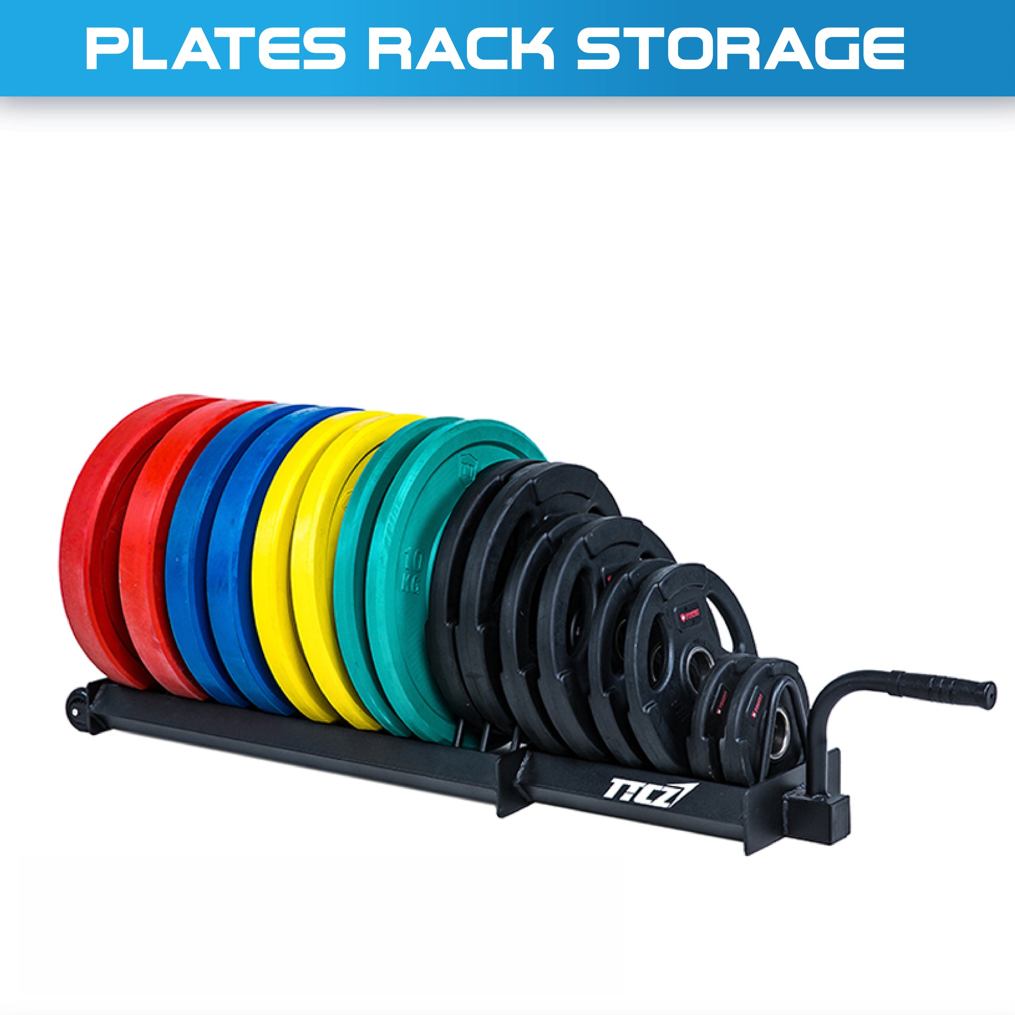 Bumper Plates Storage Trolley Toaster Rack - Oli Joy Sports 