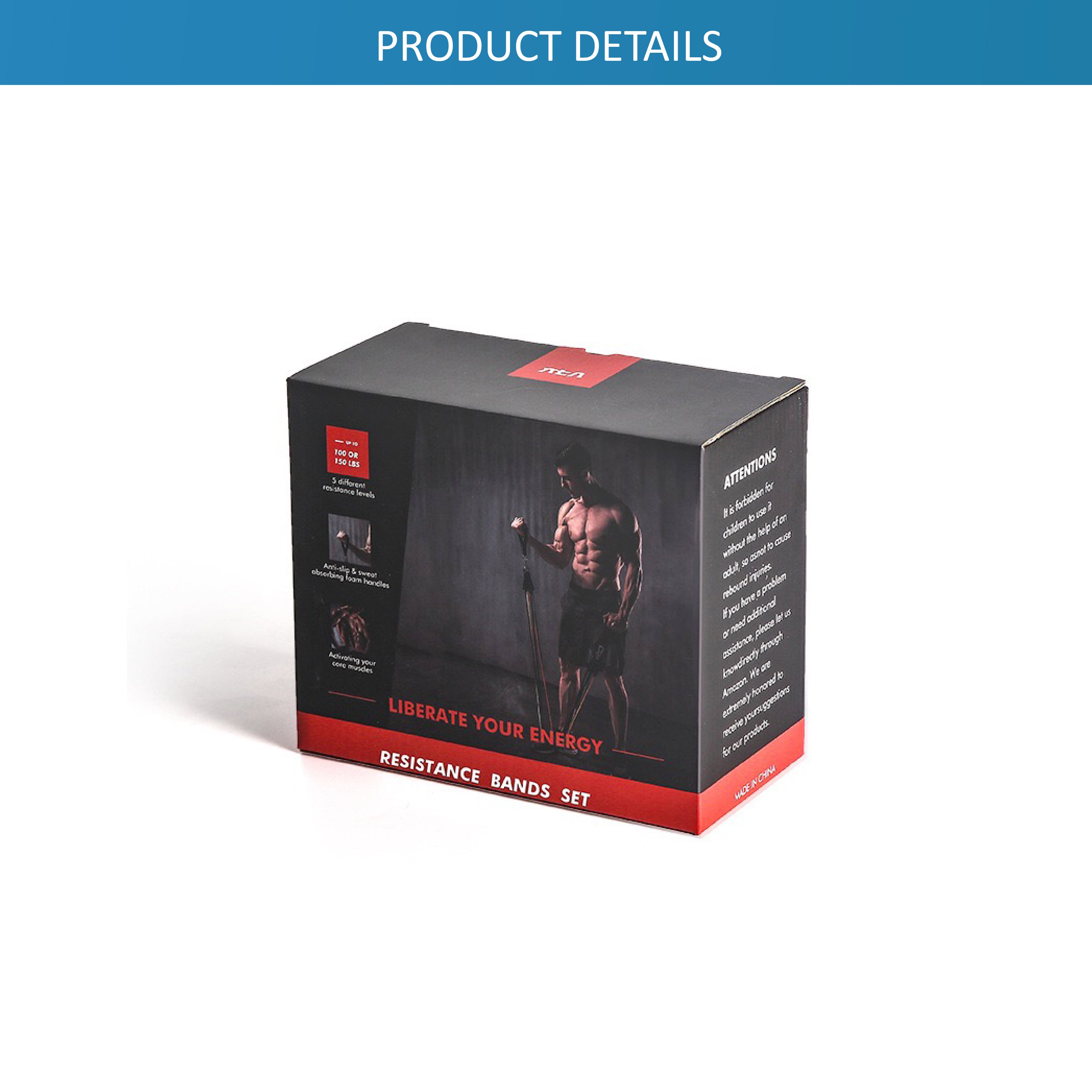 11 PCS Resistance Band Set - Oli Joy Sports 