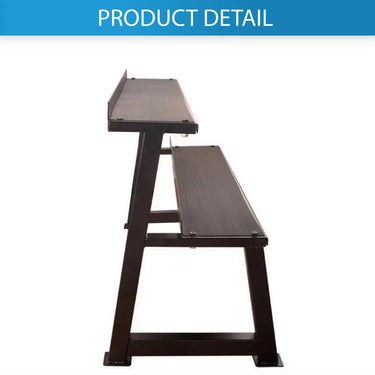 Powder Coated 2 Tiers Kettlebell Storage Weight Rack Gym Fitness - Oli Joy Sports 