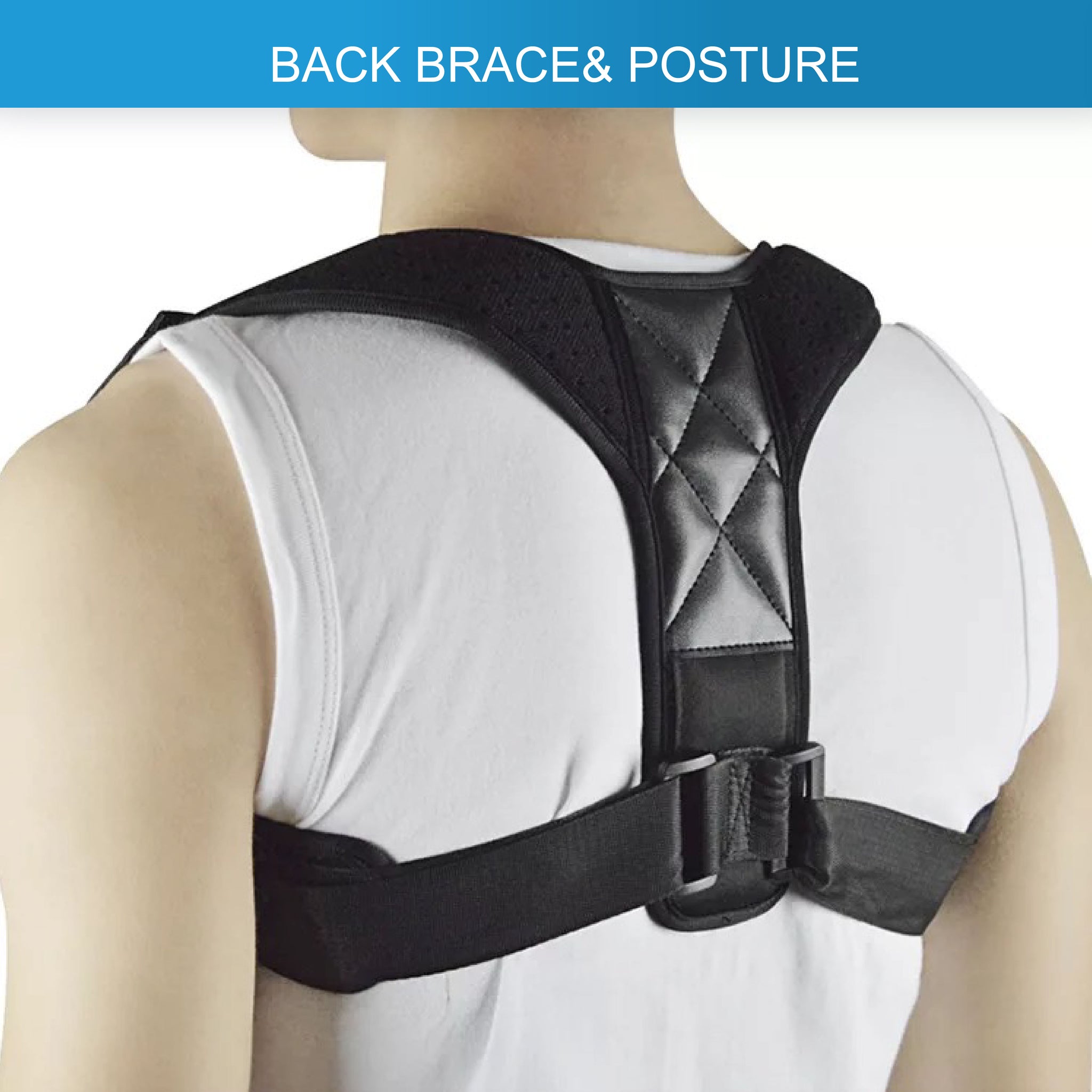 Adjustable Posture Corrector Back Support Straight Shoulder Brace – Oli Joy  Sports