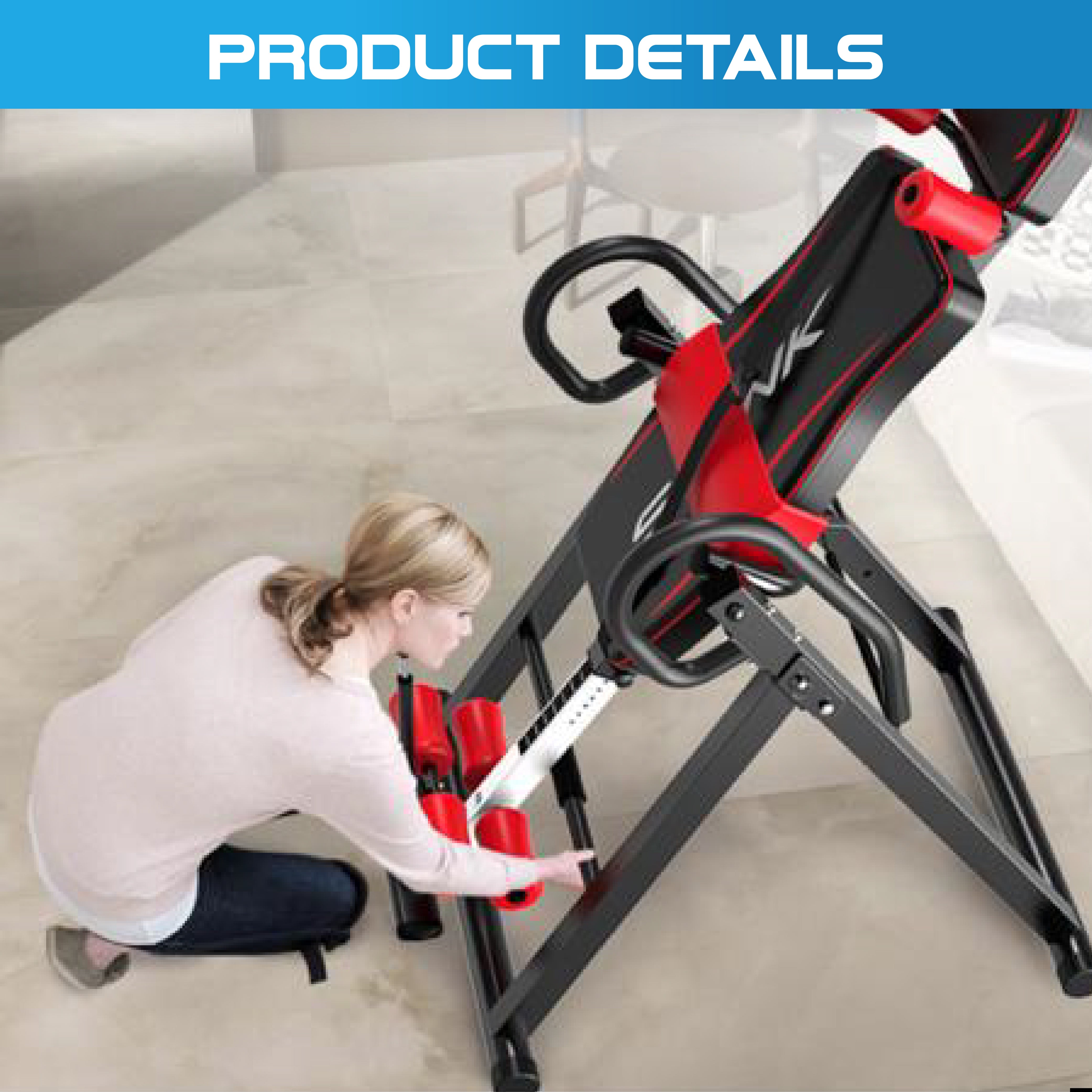 180°  Stretcher Sturdy Inversion Table Upside Down Machine - Oli Joy Sports 