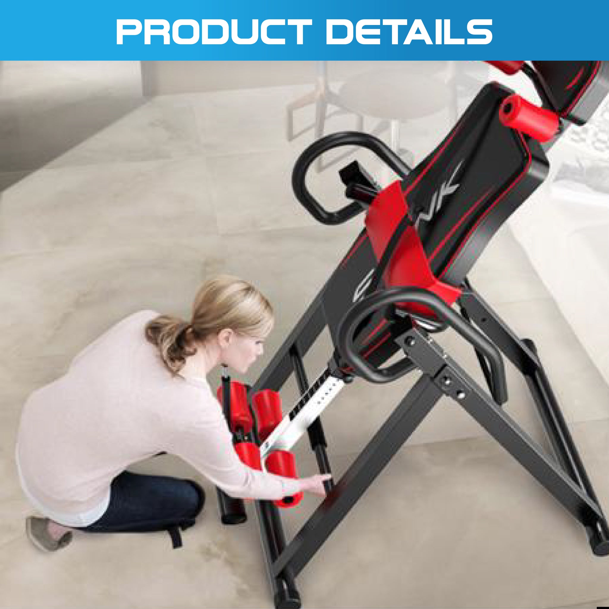 180°  Stretcher Sturdy Inversion Table Upside Down Machine - Oli Joy Sports 