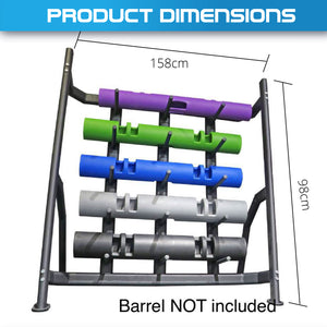 5 Levels Barrel Racks Home - Heavy Duty Steel
