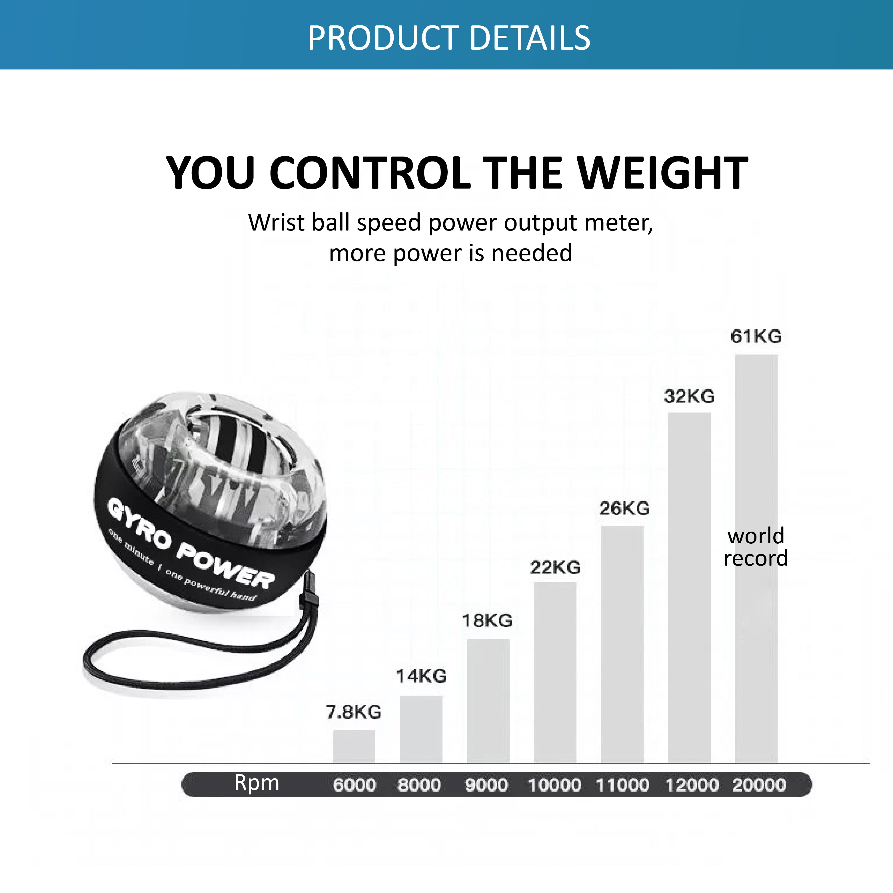 GYRO Wrist Ball - Oli Joy Sports 