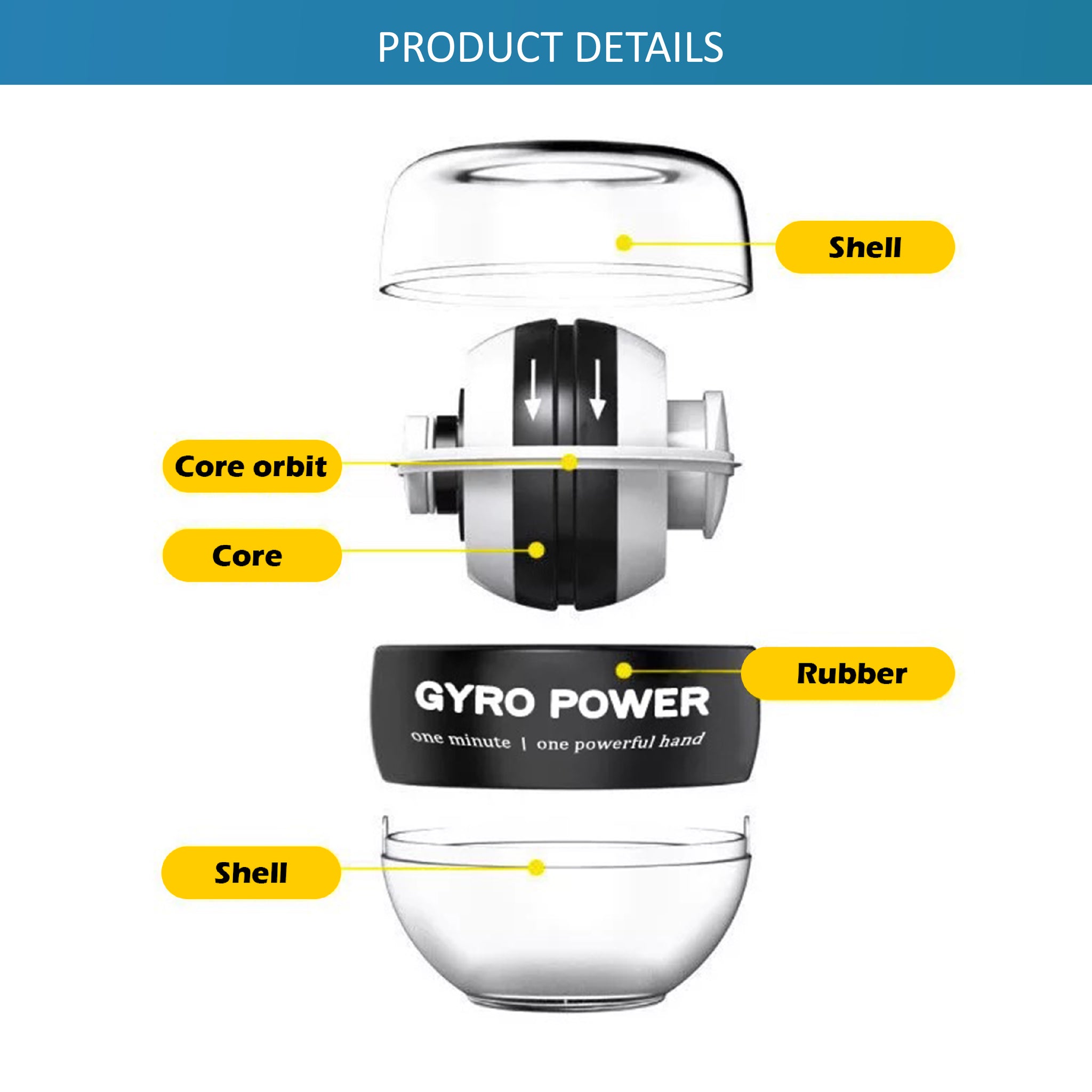 GYRO Wrist Ball - Oli Joy Sports 