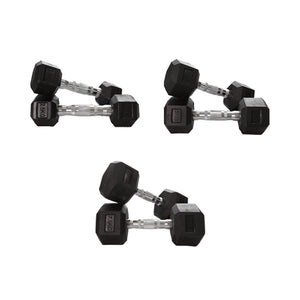 2.5kg to 7.5kg Hex Dumbbell (3 pairs - 30kg)