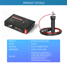 Load image into Gallery viewer, Professional weighted Bearing Skipping Rope
