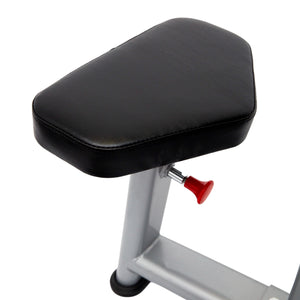 Adjustable Preacher Pad Bicep Chair Home Gym Fitness Exercise Bench
