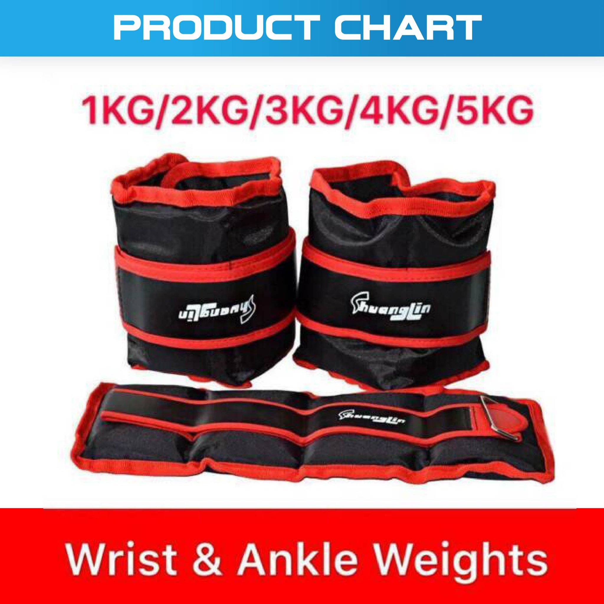 Adjustable Ankle/ Wrist/ Leg Weights - Oli Joy Sports 