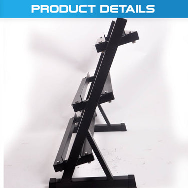 3 Layers Tiers Dumbbell Storage Rack Stand Adjustable Space - Oli Joy Sports 