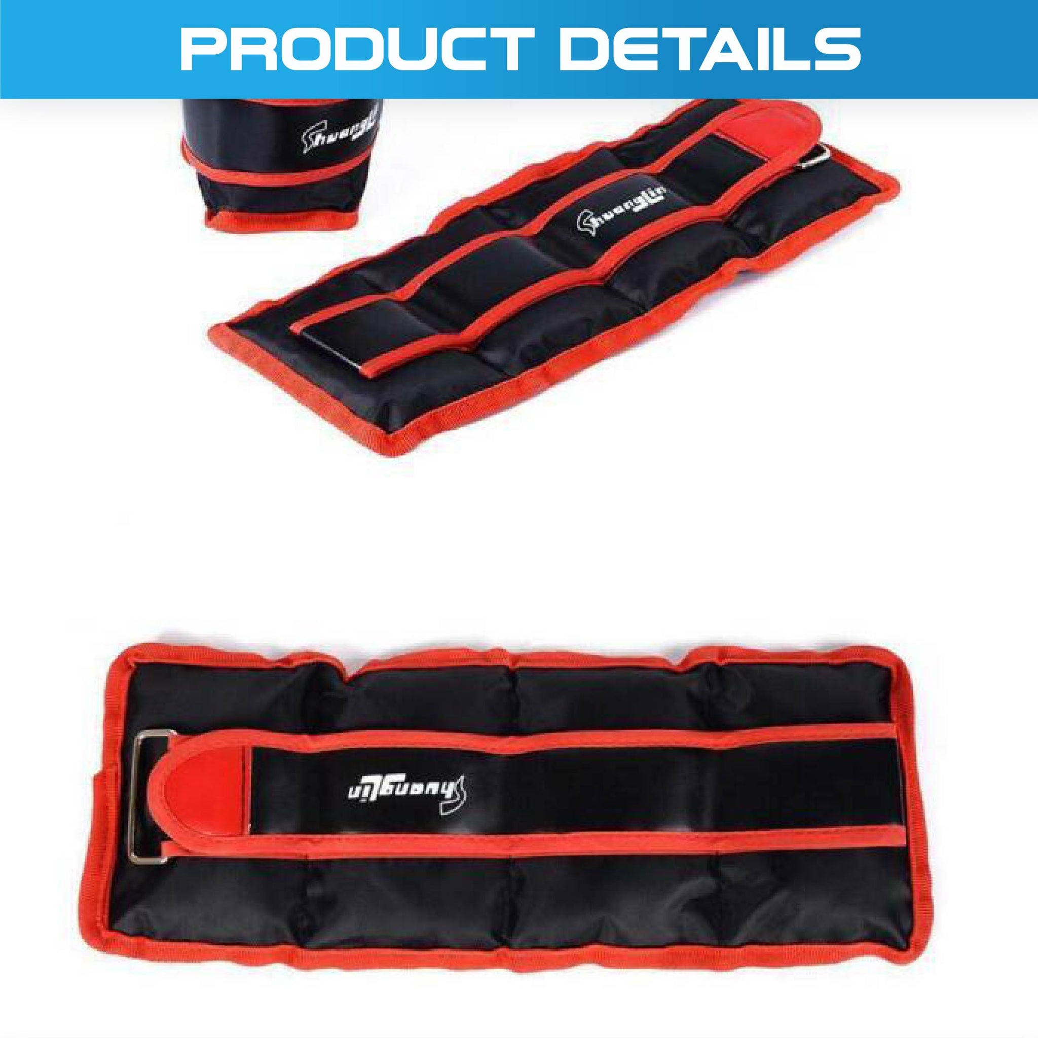 Adjustable Ankle/ Wrist/ Leg Weights - Oli Joy Sports 