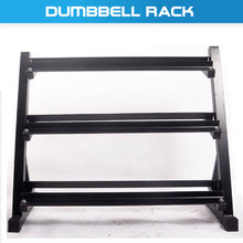 Load image into Gallery viewer, 3 Layers Tiers Dumbbell Storage Rack Stand Adjustable Space
