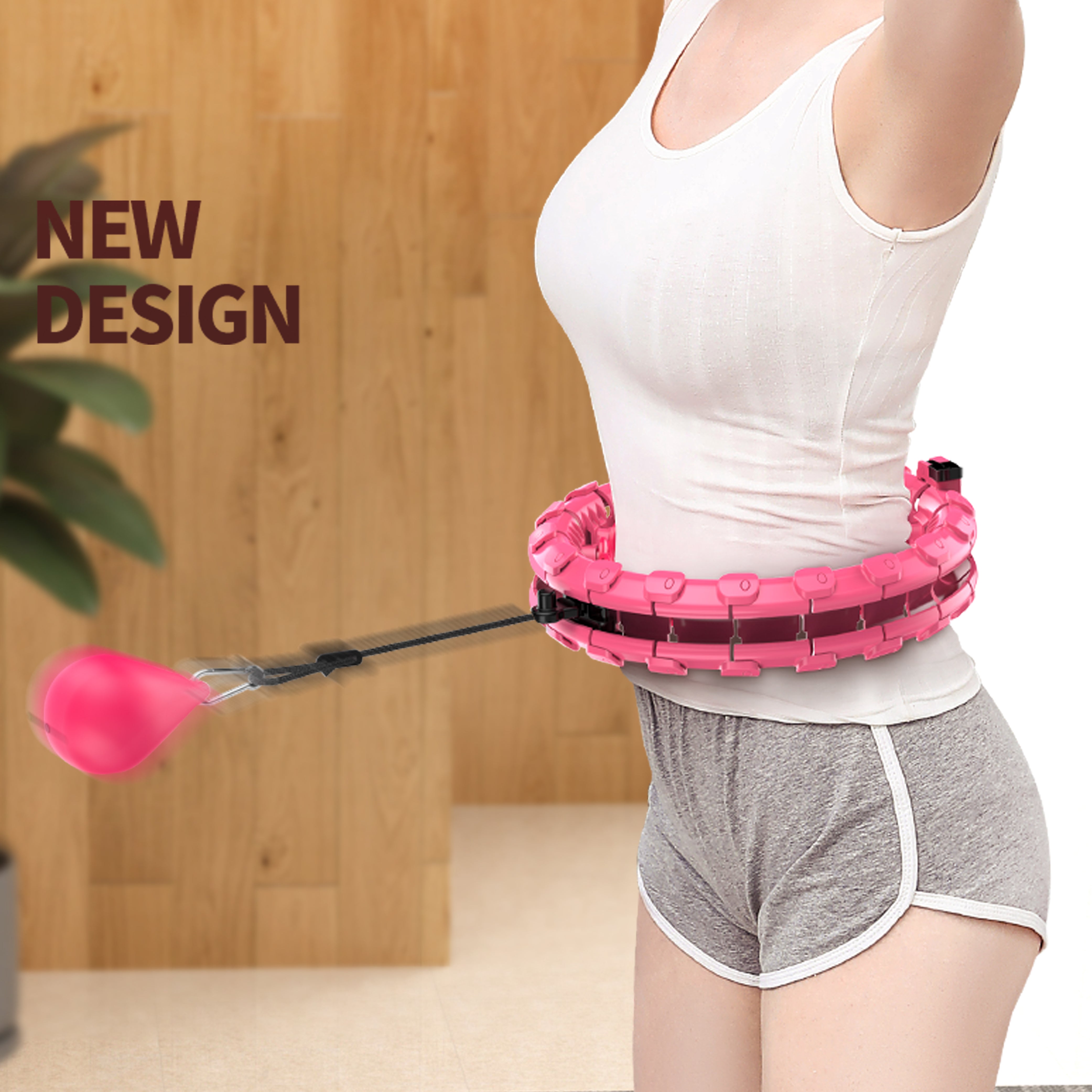 Smart Weighted Hula Hoop Never Fall Hula Hoop - Oli Joy Sports 
