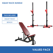 Load image into Gallery viewer, Squat Rack Bundle - Squat Rack &amp; Bench
