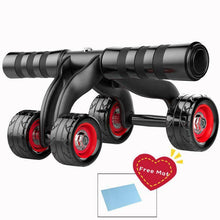 Load image into Gallery viewer, 4 Wheel Abdominal Core AB Roller
