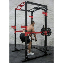 Load image into Gallery viewer, Power Rack Bundle - 100kg Colour Bumper Weight Plates &amp; Barbell
