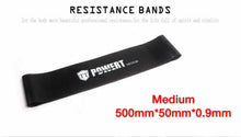 Load image into Gallery viewer, Black Power Resistance Band Loop
